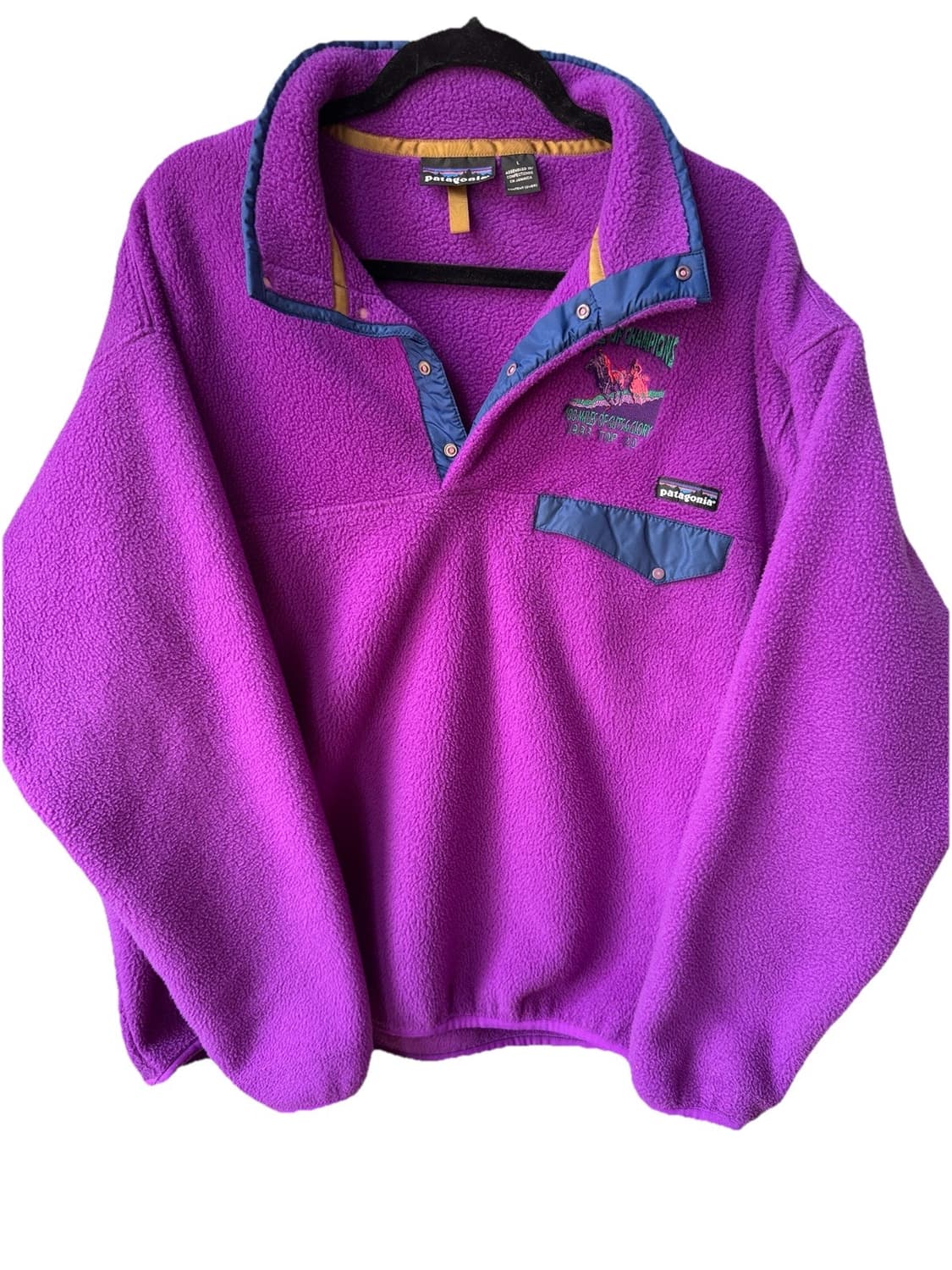 90s 파타고니아 신칠라 스냅-T 커스텀 퍼플/블루 자메이카 상품이미지1