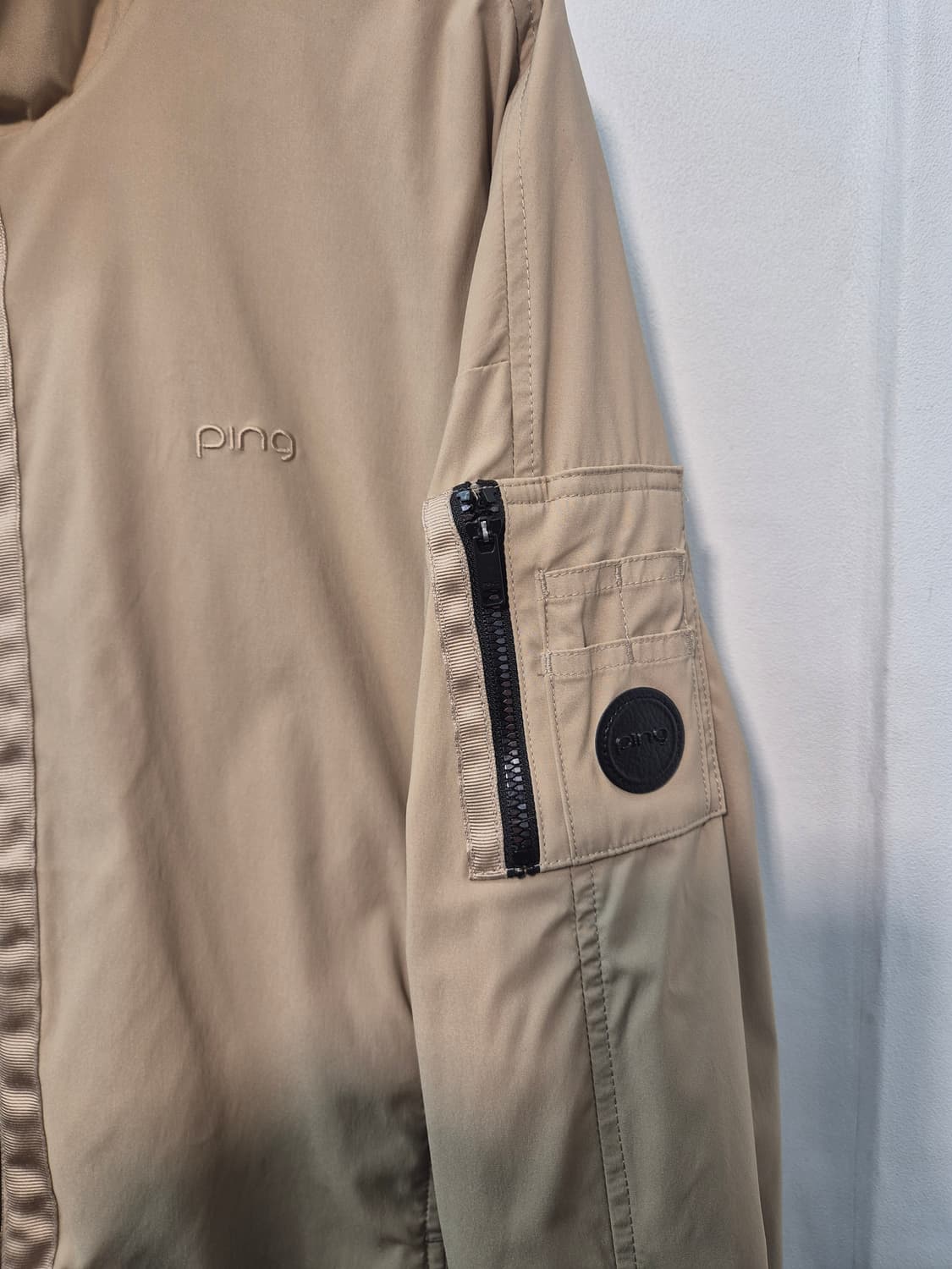 PING 골프웨어 봄버 자켓  베이지  90 
사이즈  상품이미지5