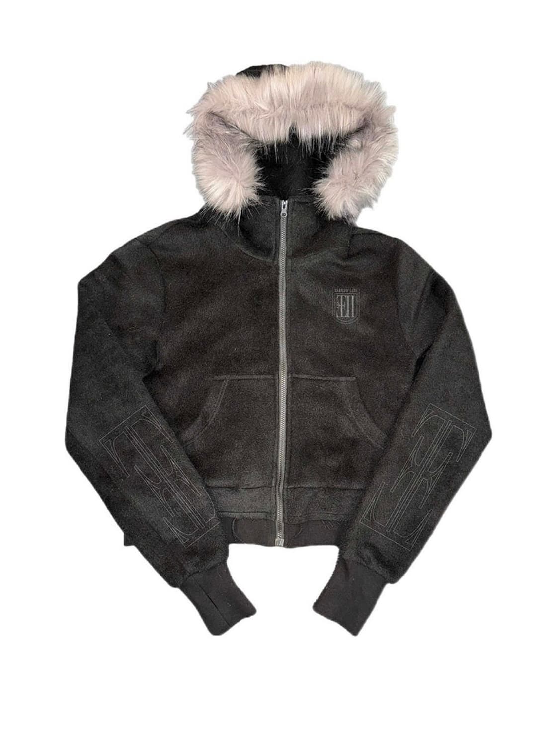 [no E mosen] Cross Print Hooded Jacket  상품이미지1