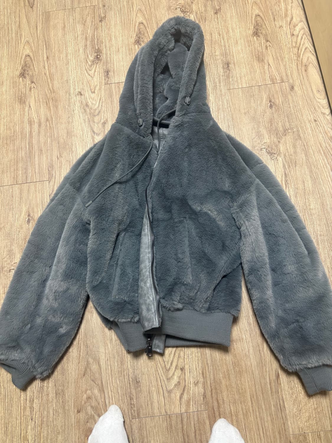 자라 리버시블 가죽효과 봄버재킷 상품이미지7