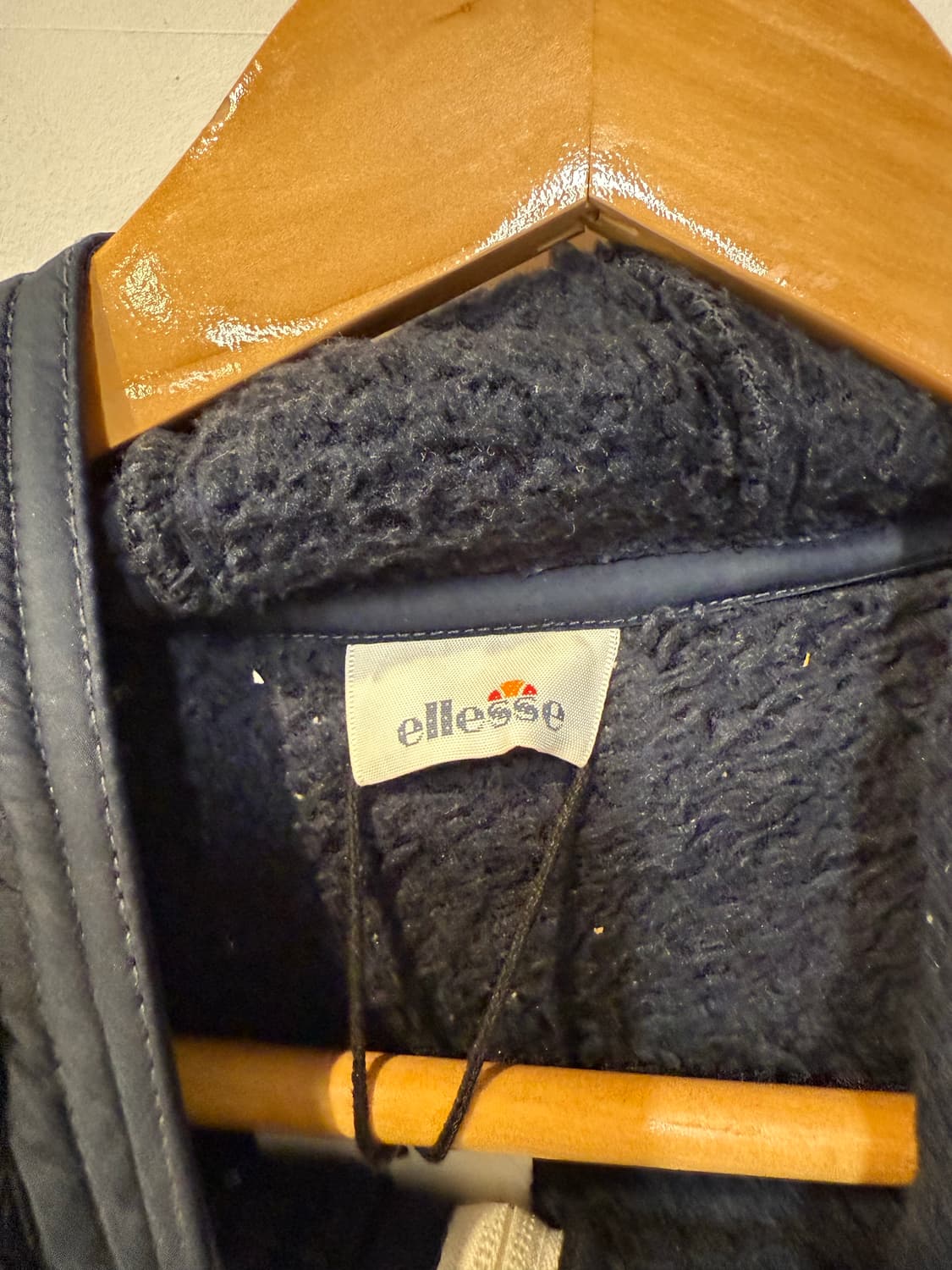 Ellesse 블랙 플리스 후드집업 상품이미지3