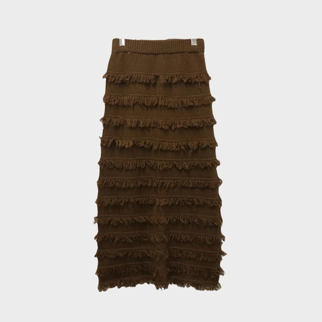 프릴 니트 밴딩 롱 스커트 63085 상품이미지1