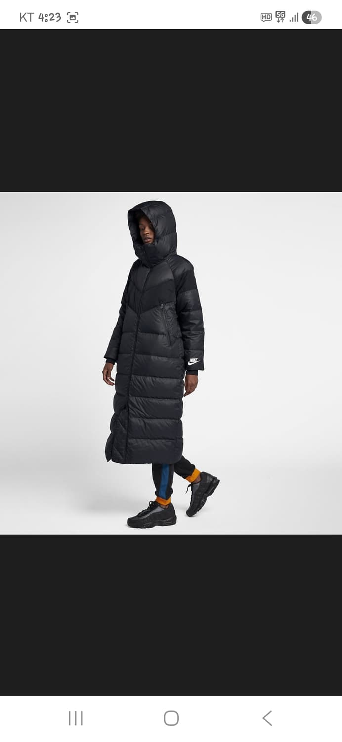 나이키 여성 nsw 스포츠웨어 다운필 롱패딩 s 상품이미지7