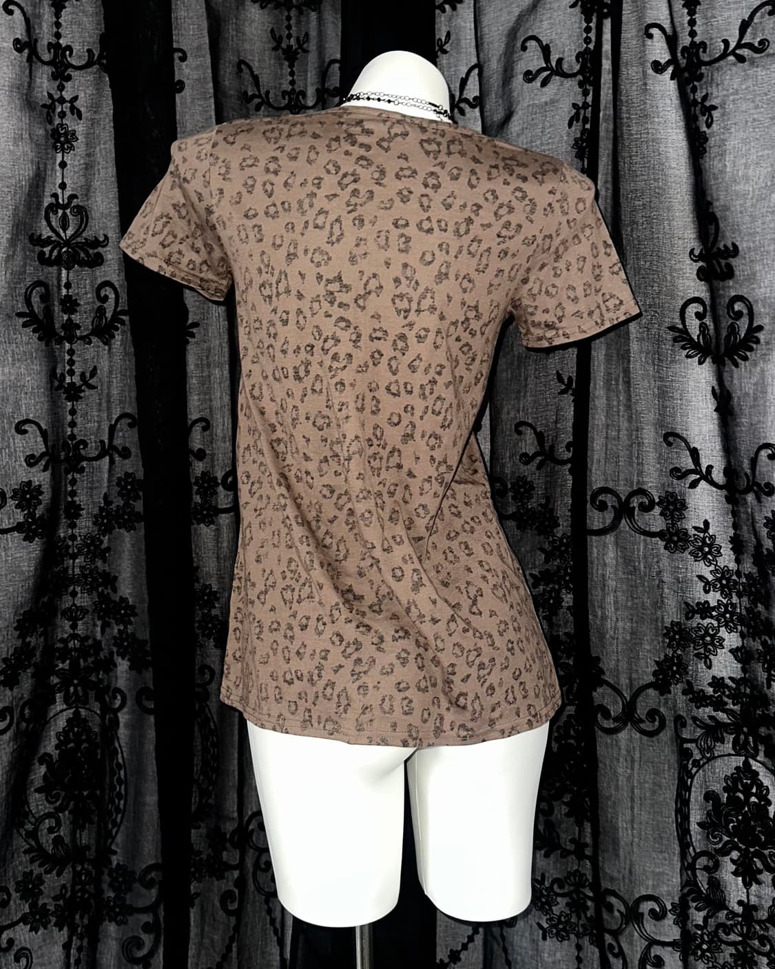 Leopard Layered Short Sleeve 상품이미지3