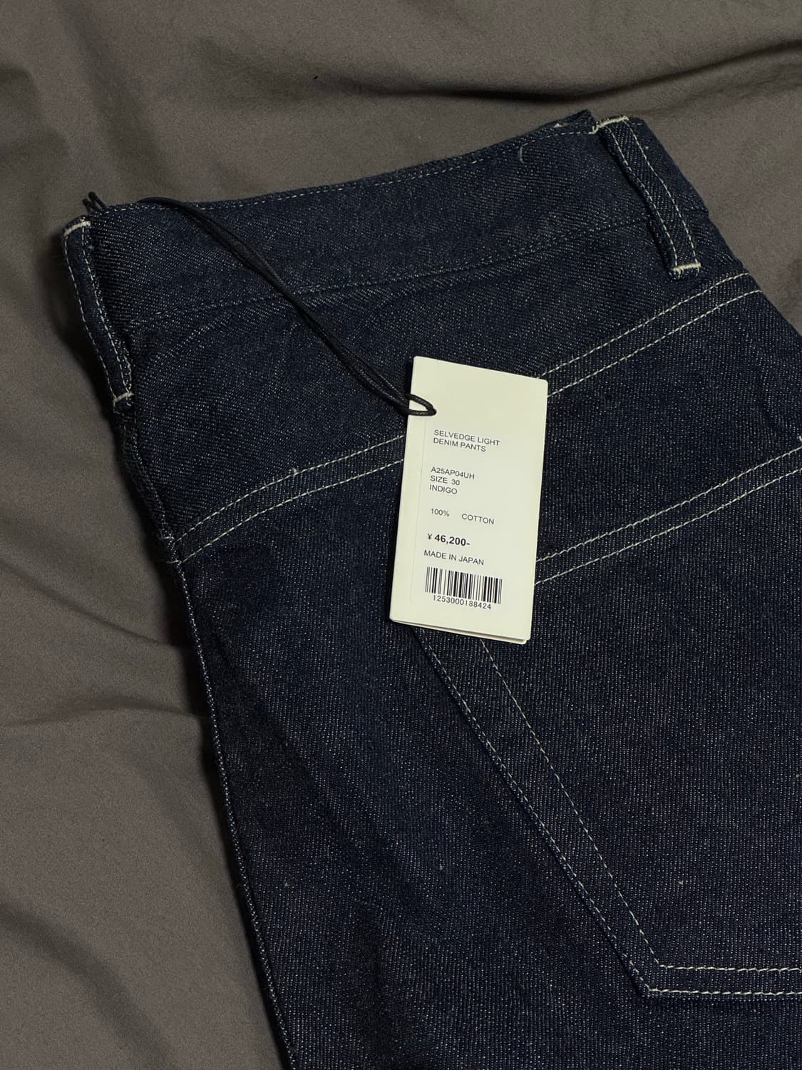 [30] 오라리 우메다 한큐 익스클루시브 셀비지 라이트데님 인디고 상품이미지3