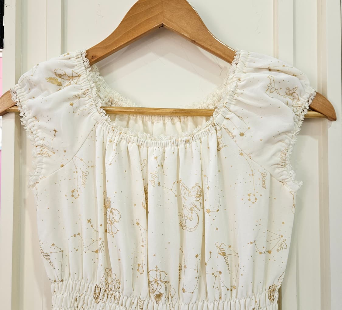 시크릿 허니(Secret Honey) 별자리 천사 프린트 원피스 상품이미지3