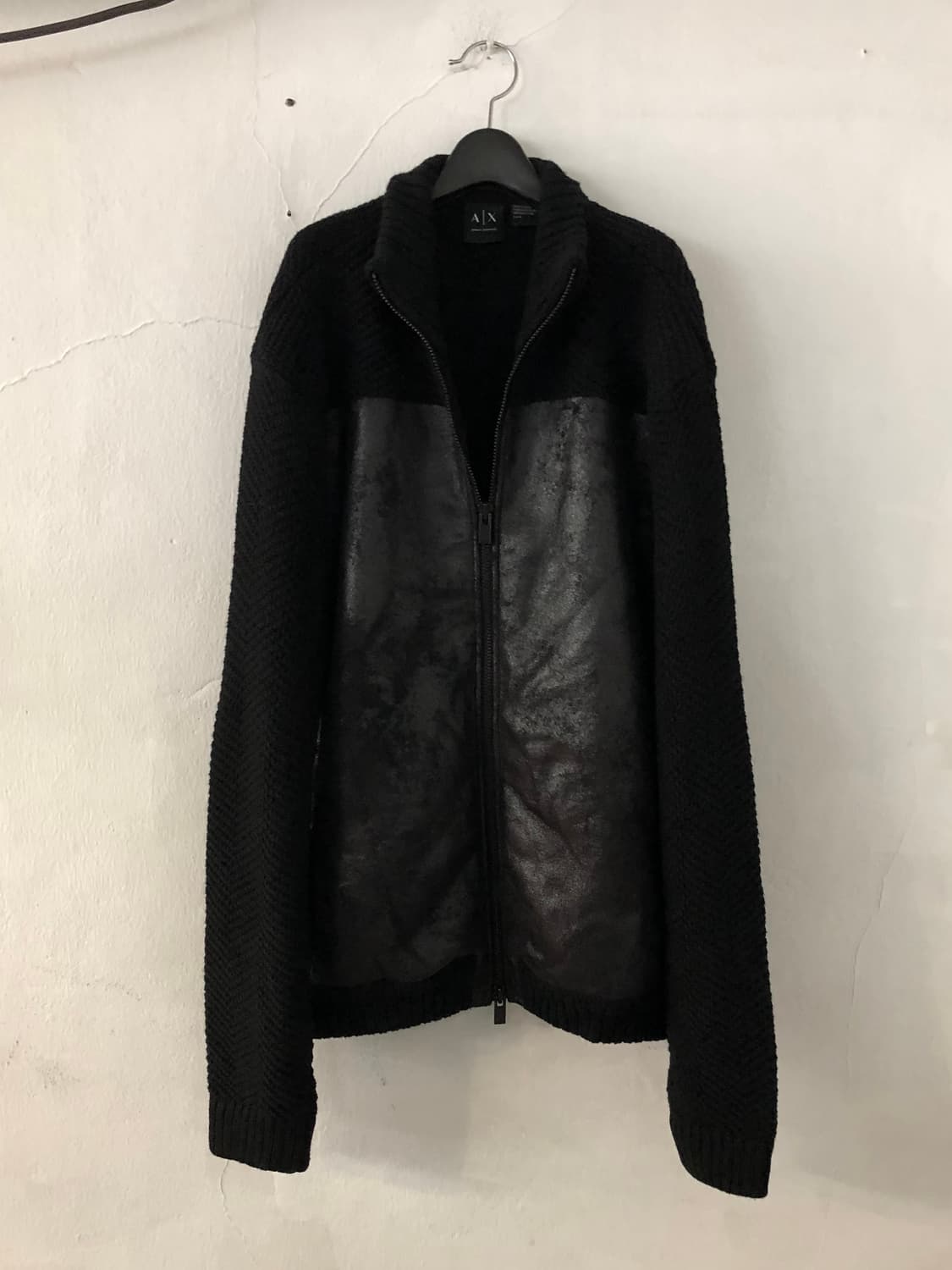 Armani Leather Knit Zip Up 상품이미지7