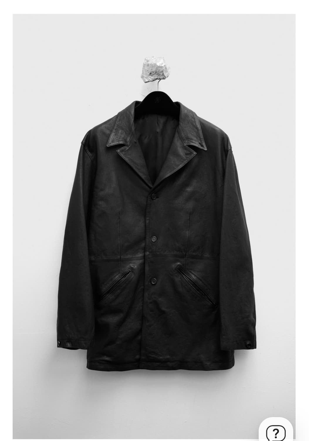 [S] 유스 워시드 레더 자켓 상품이미지1