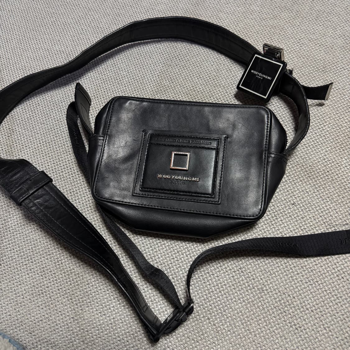우영미(WYM) 스퀘어 미니백 블랙 상품이미지2