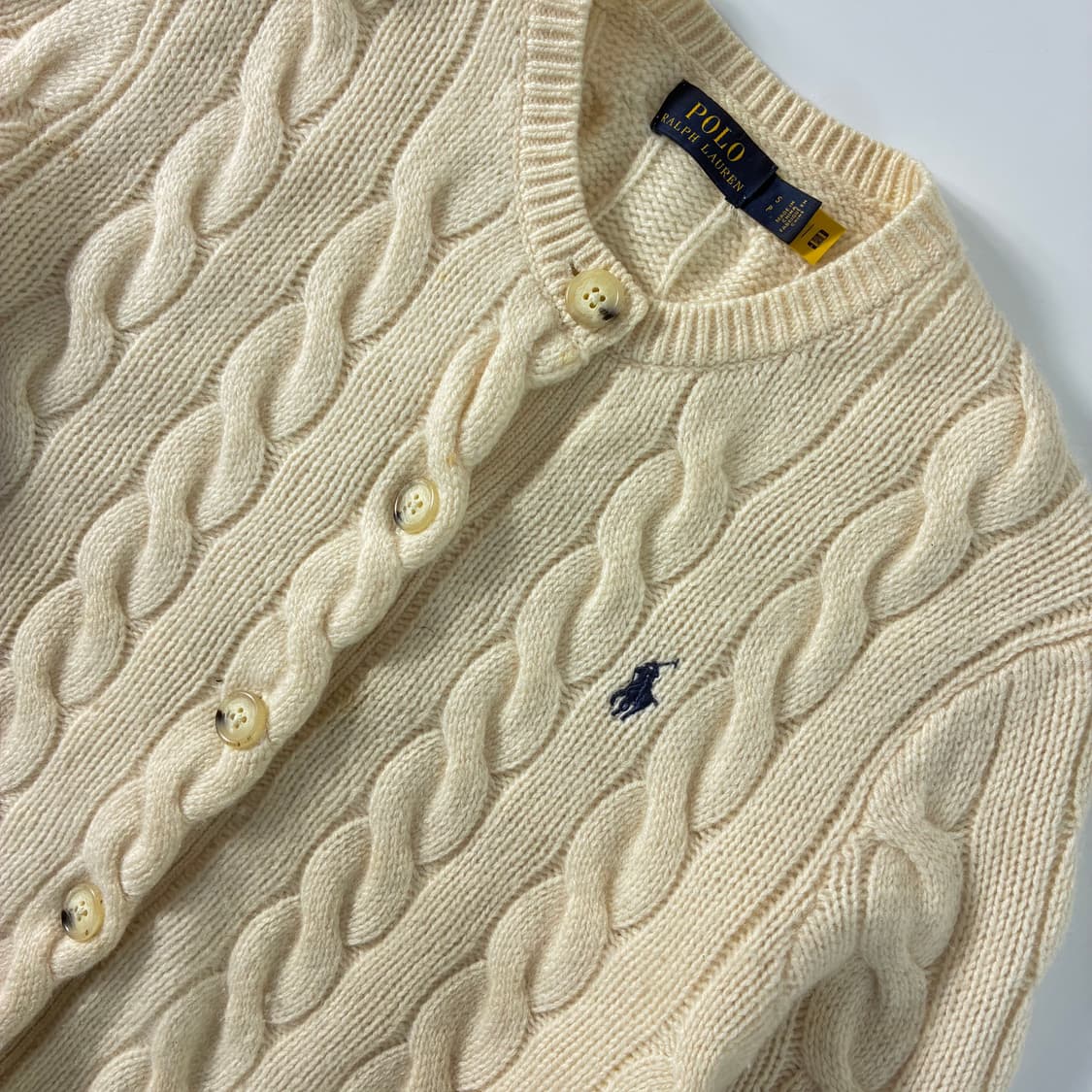 Polo 폴로 랄프로렌 우먼스 현행 캐시미어 업버튼 가디건 상품이미지3