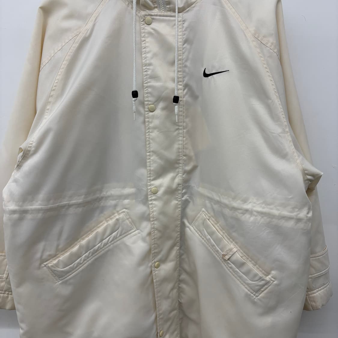 나이키 후드 롱 패딩 아이보리 M 상품이미지2