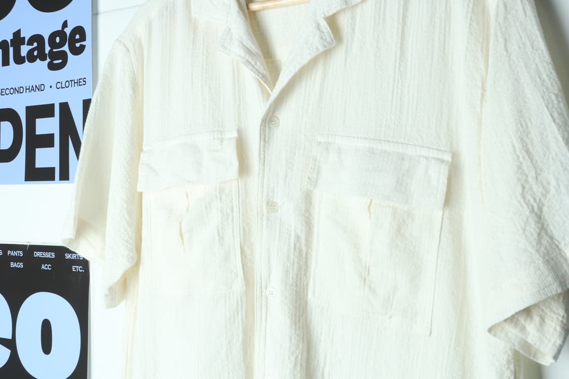 (L-XL) 세컨드모놀로그 반팔 카라 티셔츠 시원 시어서커-H31884 상품이미지5