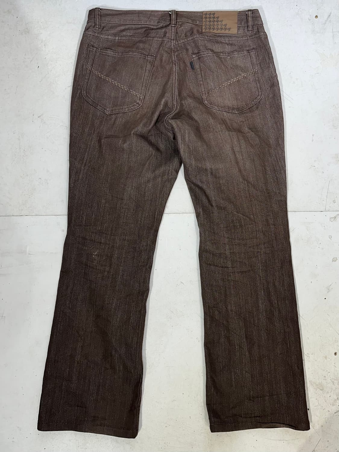 빈티지 Durban 버건디 브라운 와이드 팬츠  상품이미지5