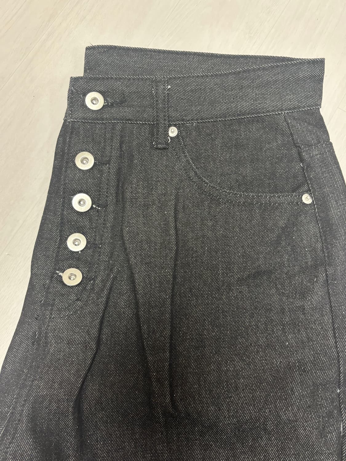 No faith studios 버튼업 인디고 셀비지 데님 상품이미지6