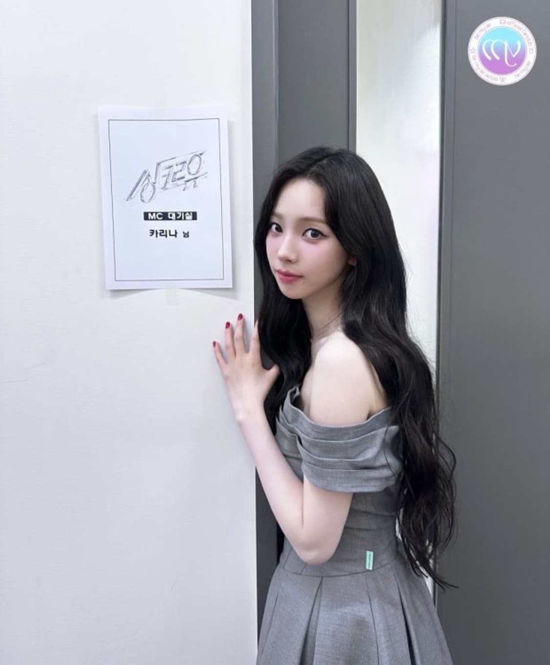 인스턴크펑크 오프숄더 그레이 플레어 드레스 S 상품이미지2