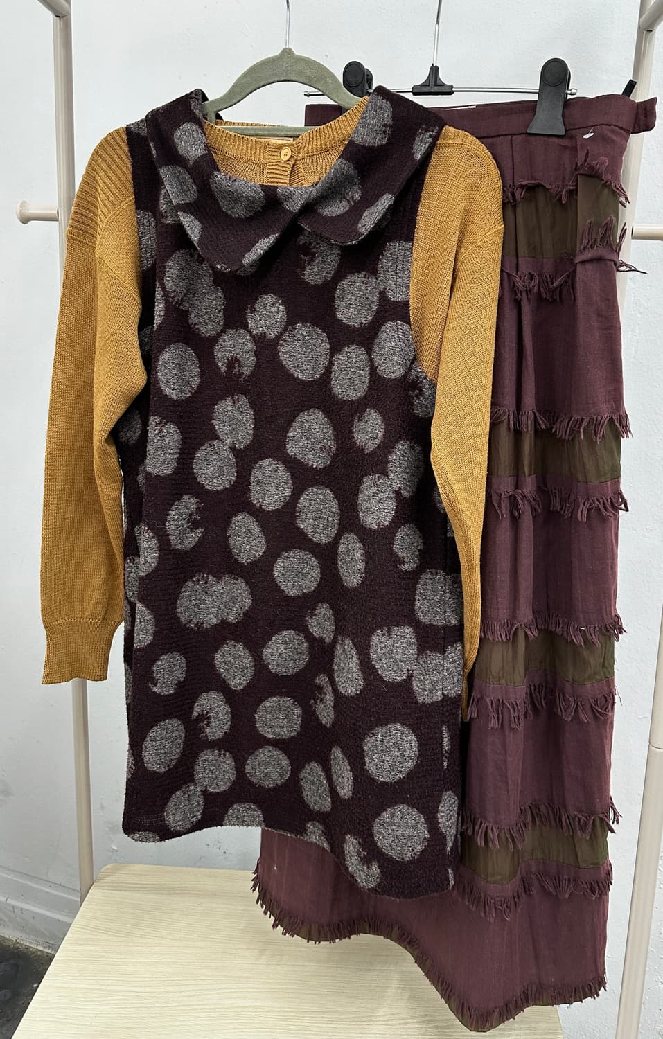 👜나나깔  일러스트 코디세트 👜에스닉 그런지 가을 겨울 빈티지 상품이미지4