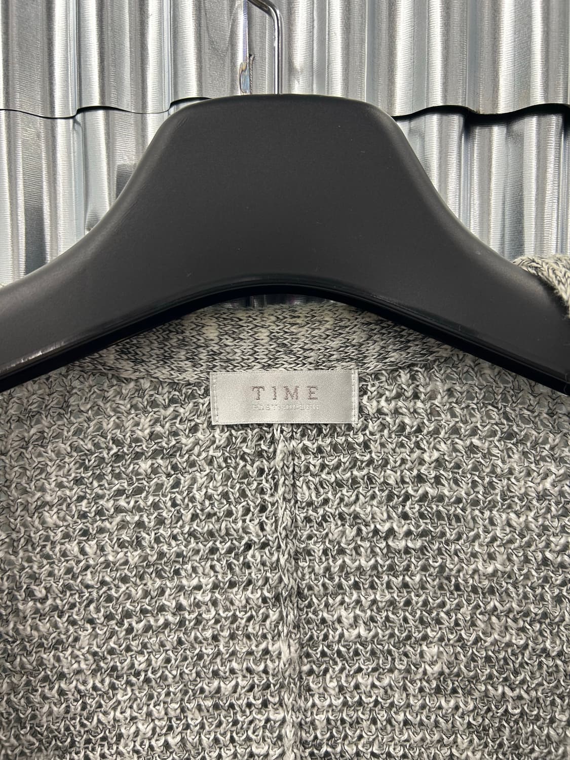 TIME 롱 코튼 가디건  그레이 상품이미지8