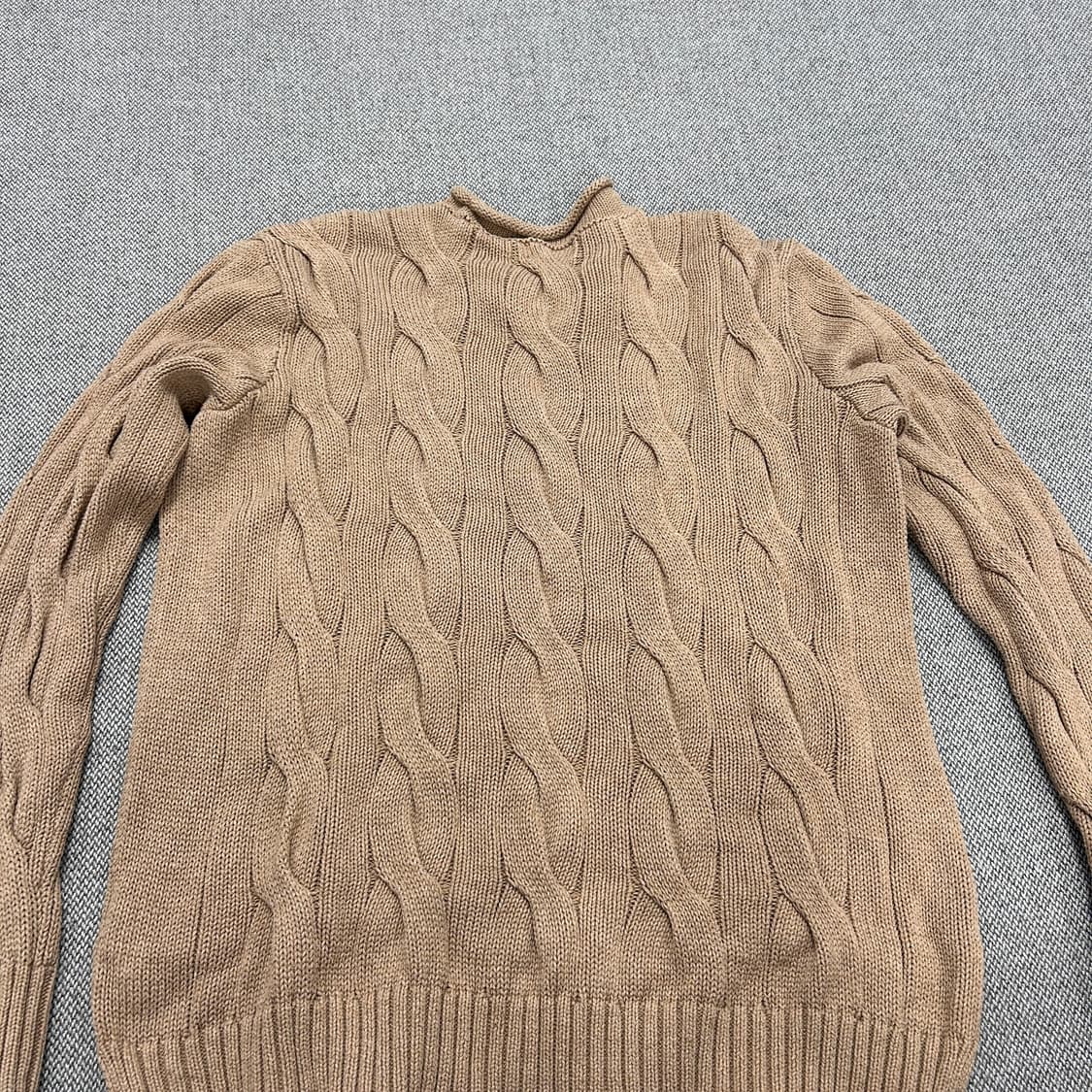 폴로 롤넥 우먼스 케이블 니트(S) 상품이미지8