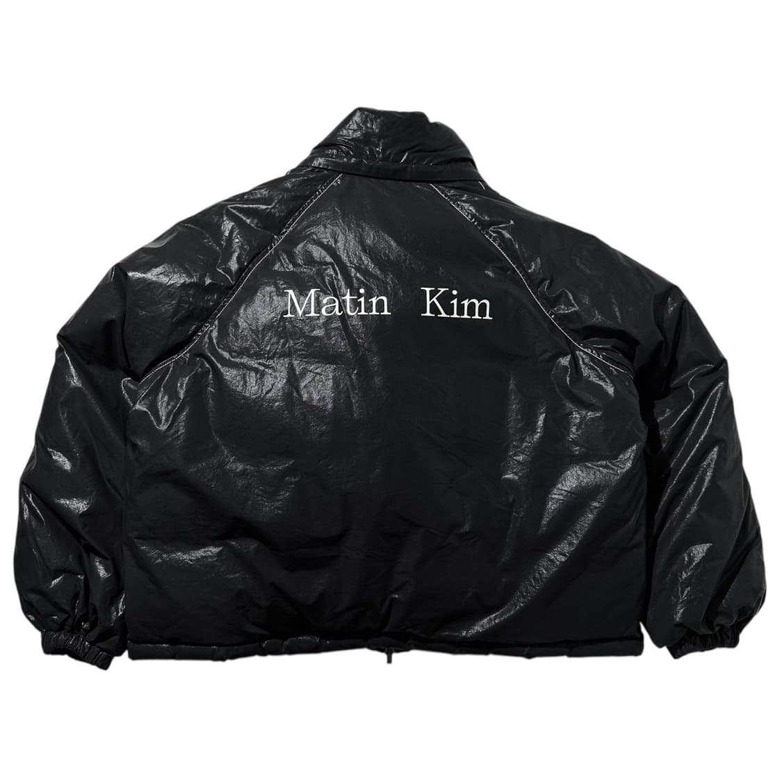 23fw 마뗑킴 로고 코팅 다운 패딩 점퍼 상품이미지1