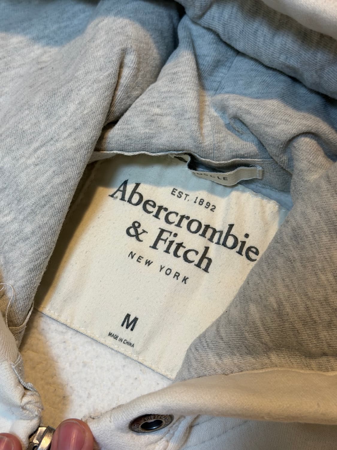 희귀) 아베크롬비 대장급 후드집업 화이트 상품이미지3