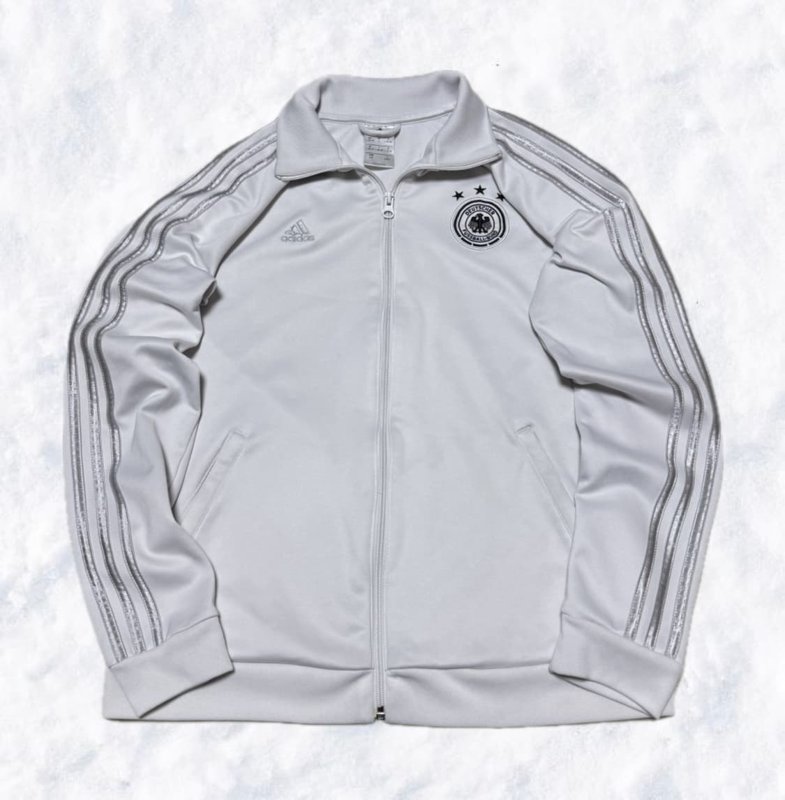 아디다스 화이트 실버 흰실 독일 져지 상품이미지1
