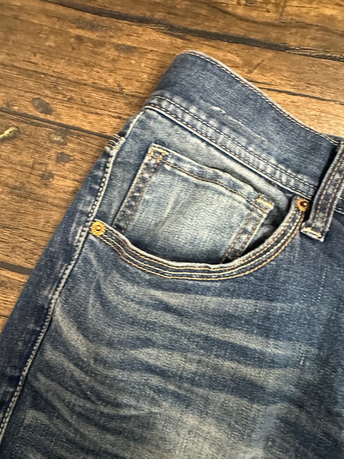 버커루진스 34사이즈 빈티지 워싱 데님 상품이미지4