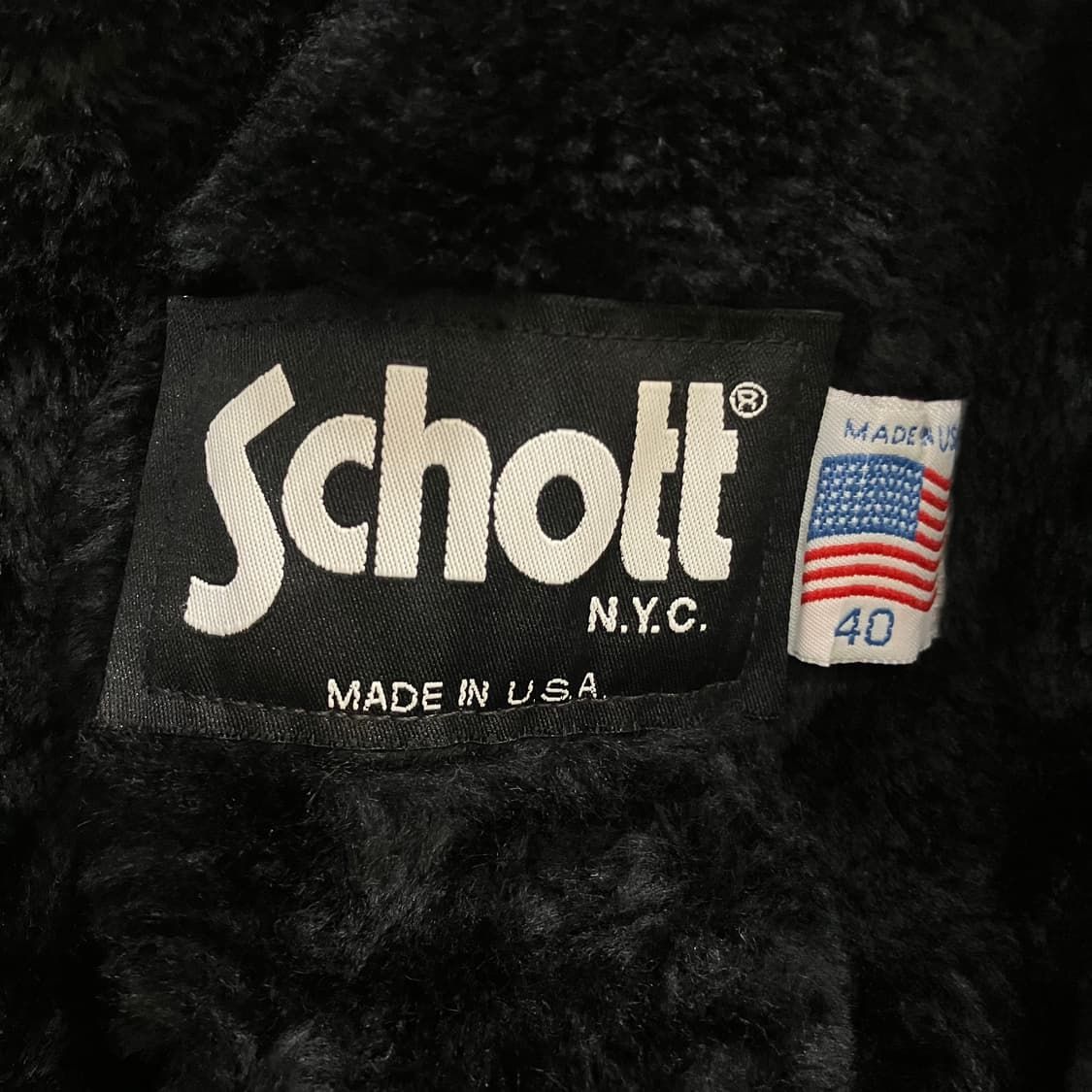 Schott 쇼트 g-1 블랙 항공 레더 무스탕자켓 40 상품이미지2