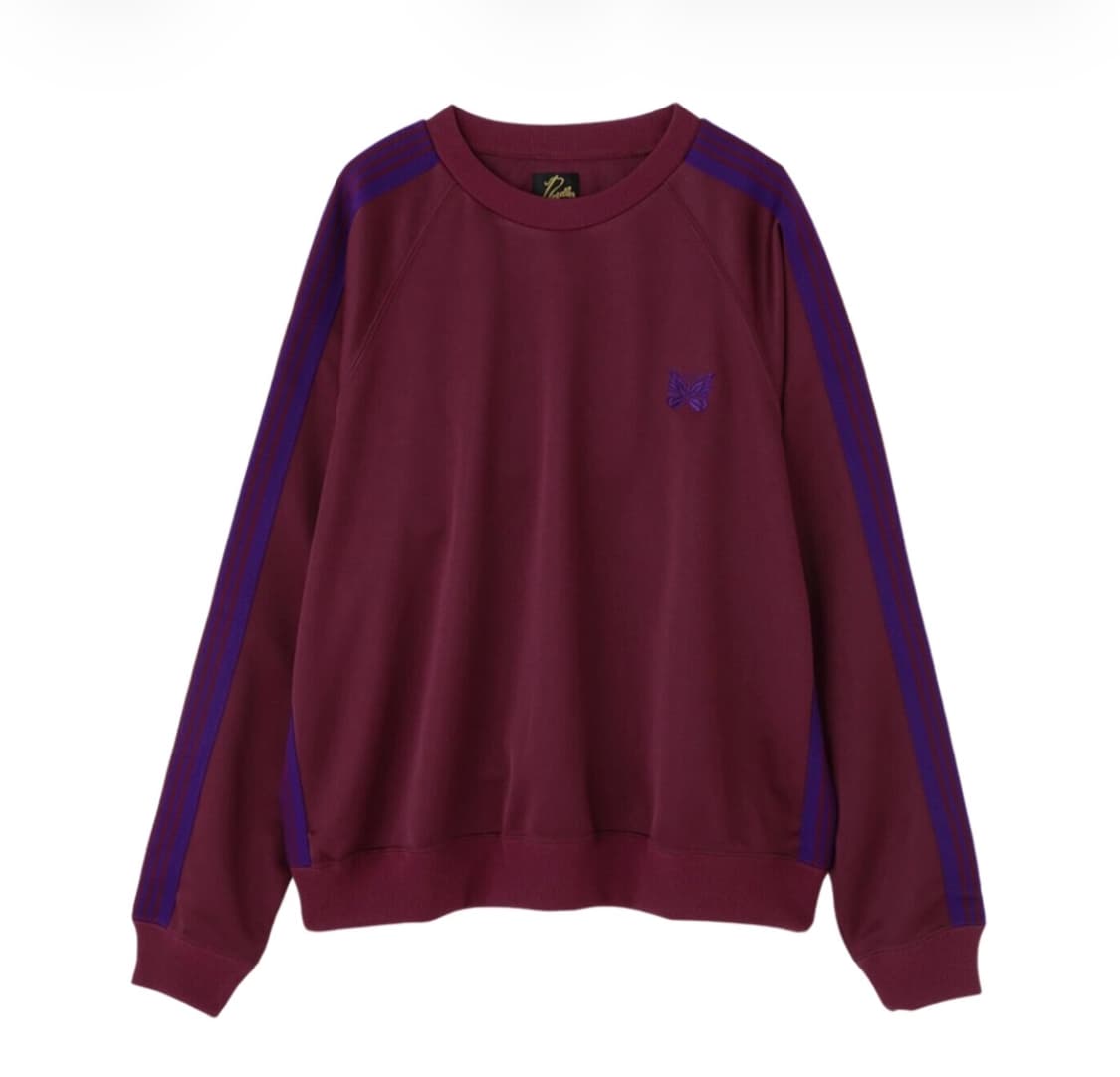 니들스 트랙 크루넥 맨투맨 스무스 와인 상품이미지1