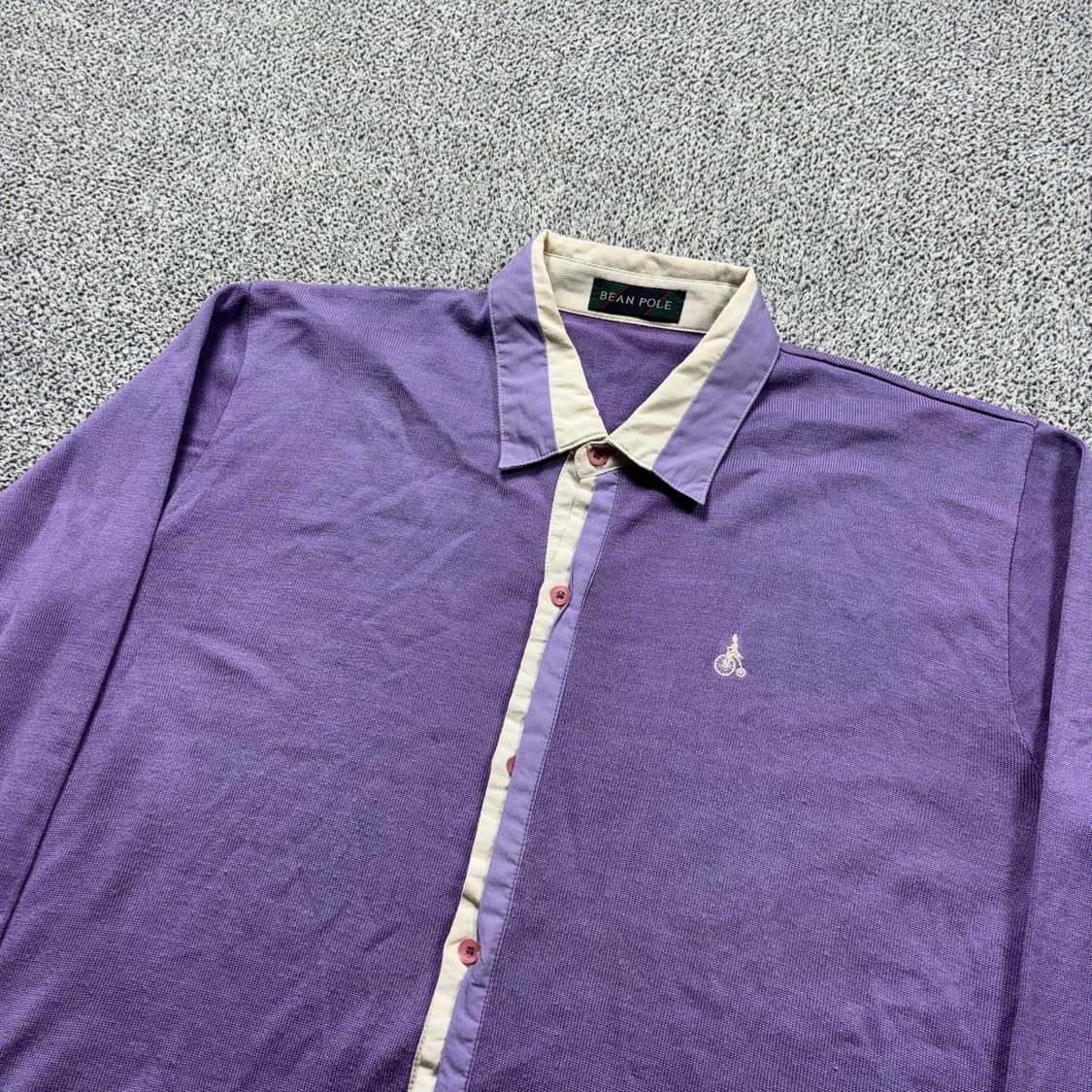 빈폴 스몰로고 투톤 미니멀 가디건 상품이미지2