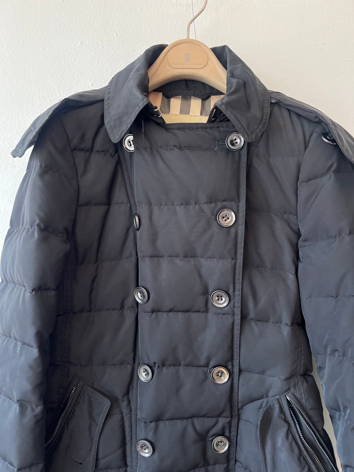 버버리 여성 블랙 트렌치패딩점퍼 다운패딩점퍼 상품이미지1