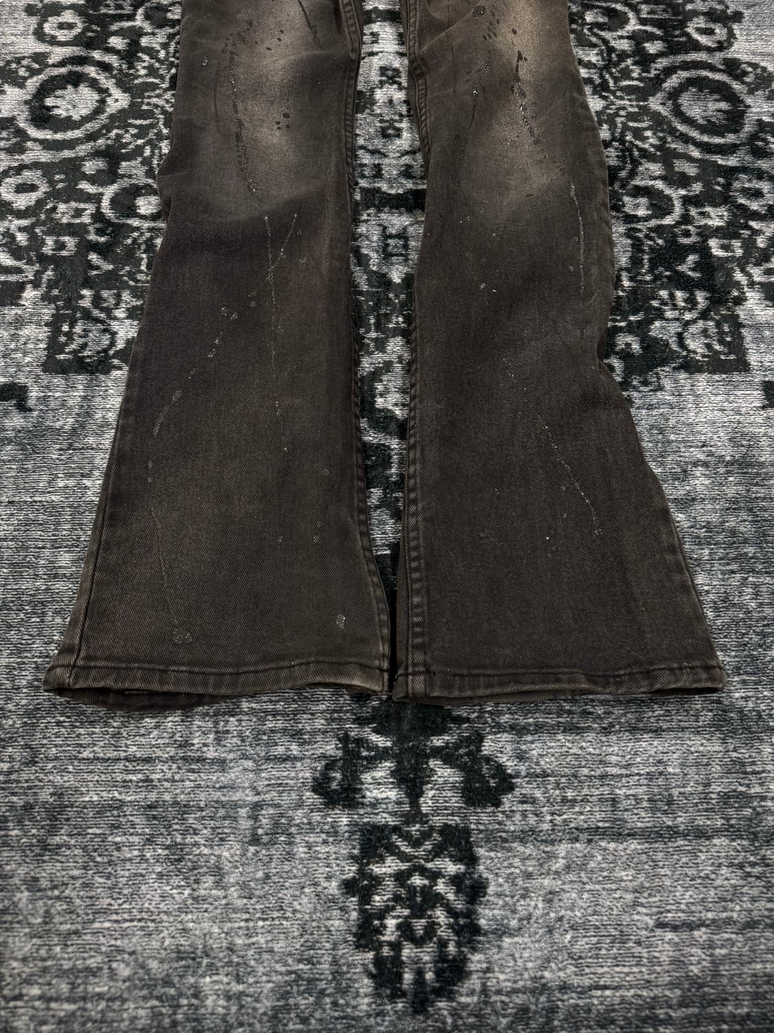 Kui 00s archive lame coating flare denim 상품이미지5