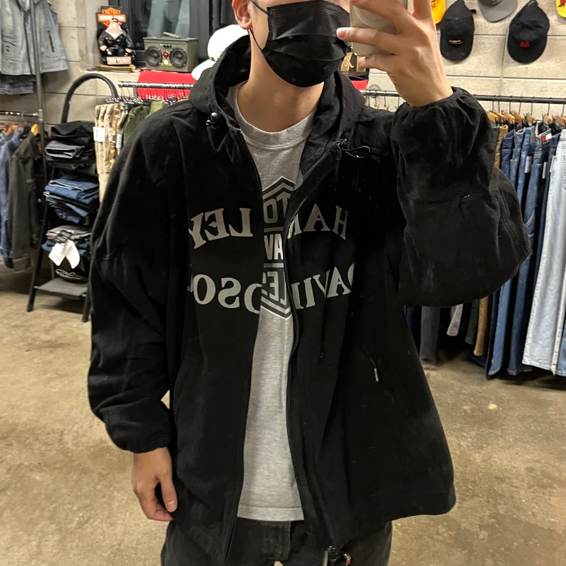 할리데이비슨 스컬 후드 자켓 (110-115) 상품이미지9