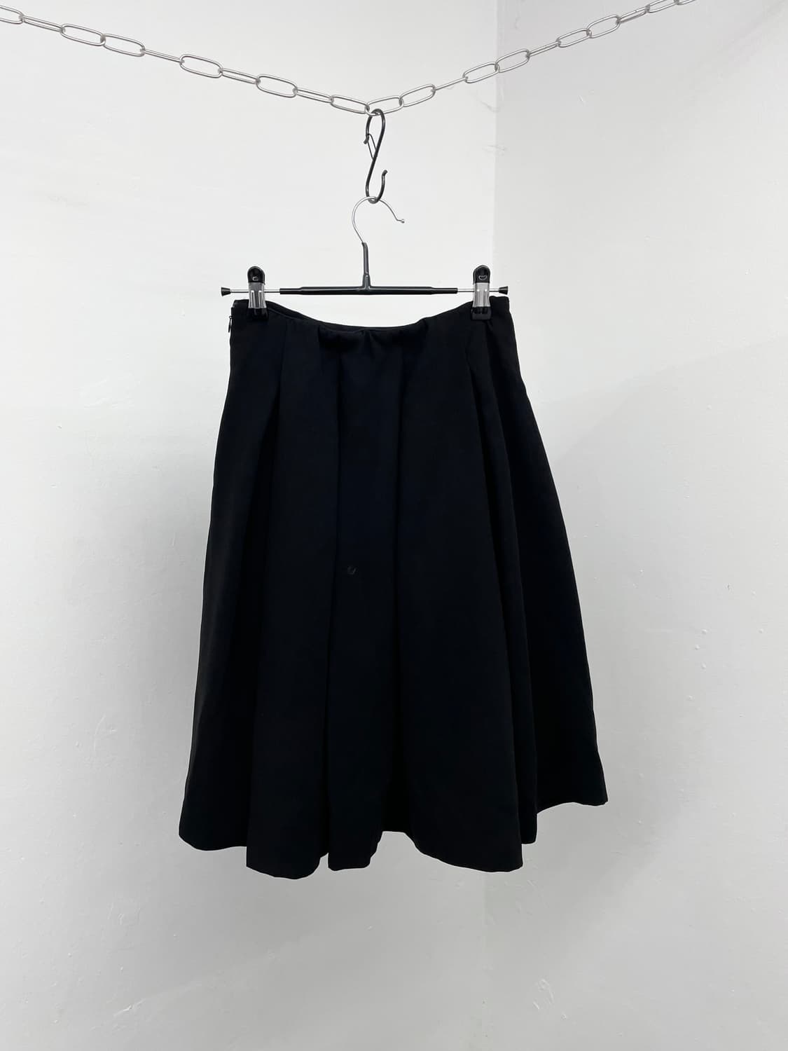니혼진 너드 블랙 플리츠 스커트 상품이미지6