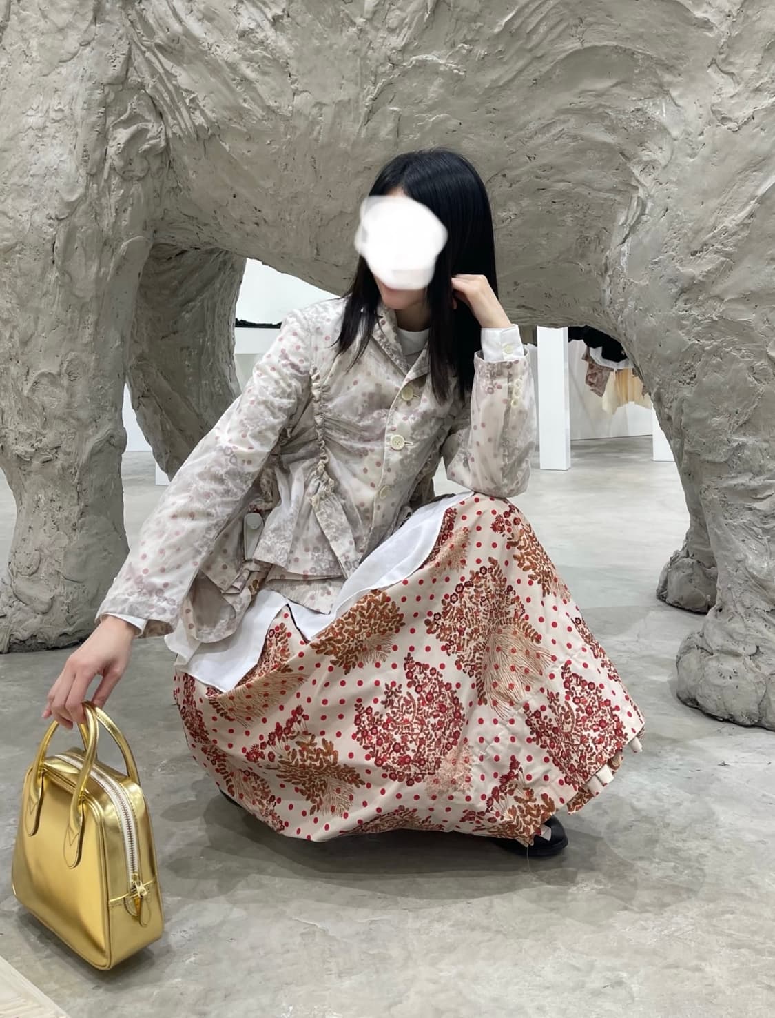다오 쿠리하라 꼼데가르송 컬렉션 플라워 패턴 리버시블 자켓 S 상품이미지4