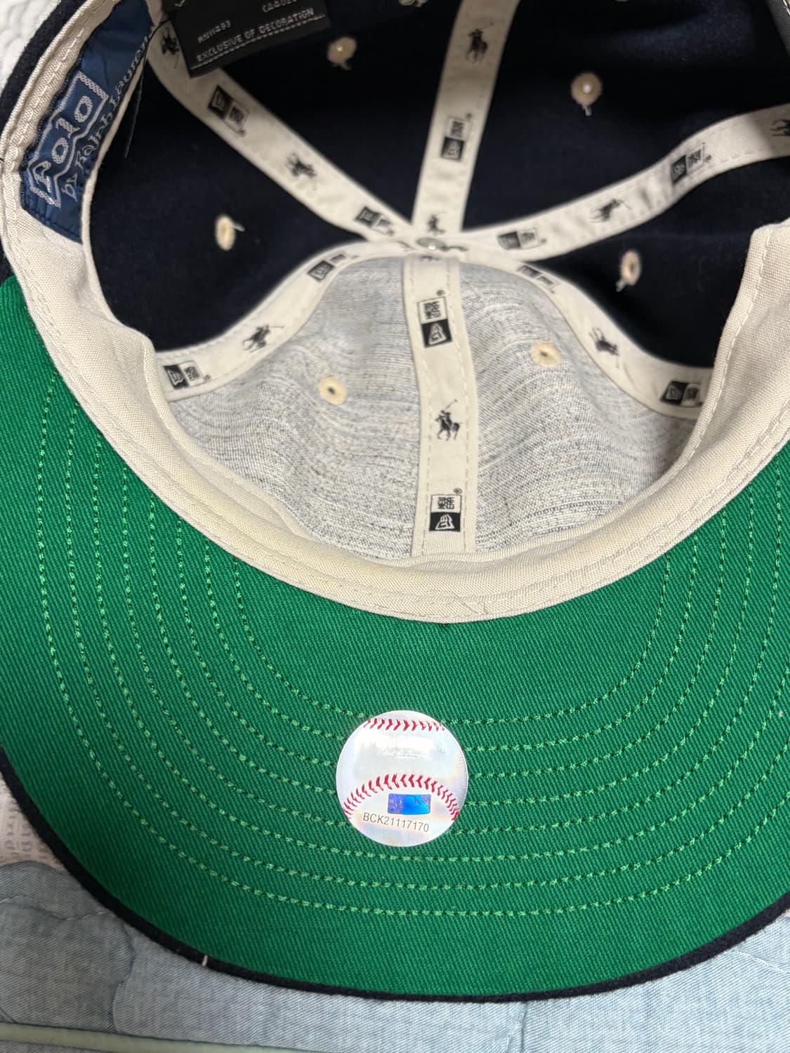 뉴에라 MLB x 랄프 로렌 뉴욕 양키스 레트로 크라운 9피프티 스트랩백 상품이미지7