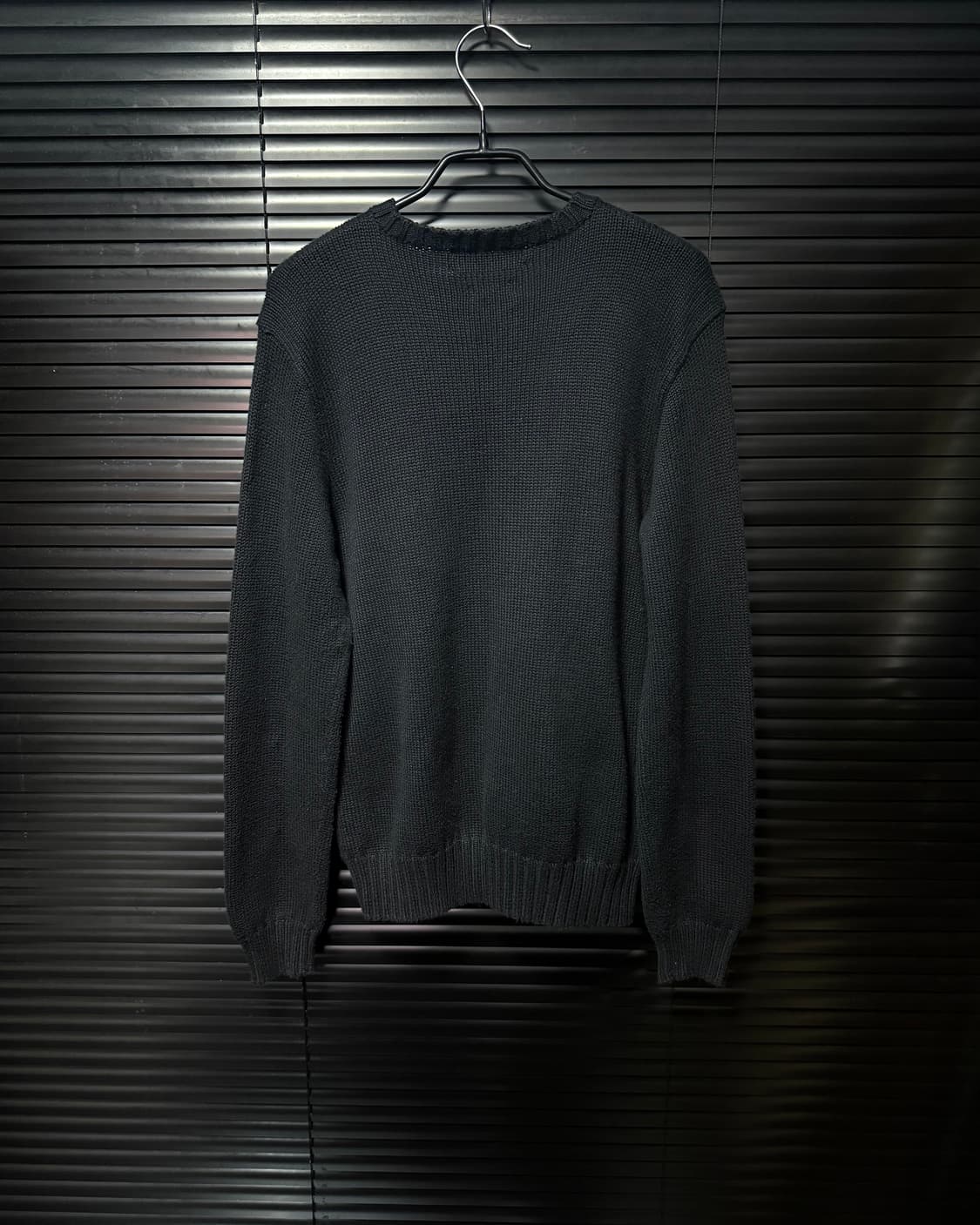 폴로 랄프로렌 블랙 니트 스웨터 면 코튼 보라색 여자 여성 S 90 검정 상품이미지4