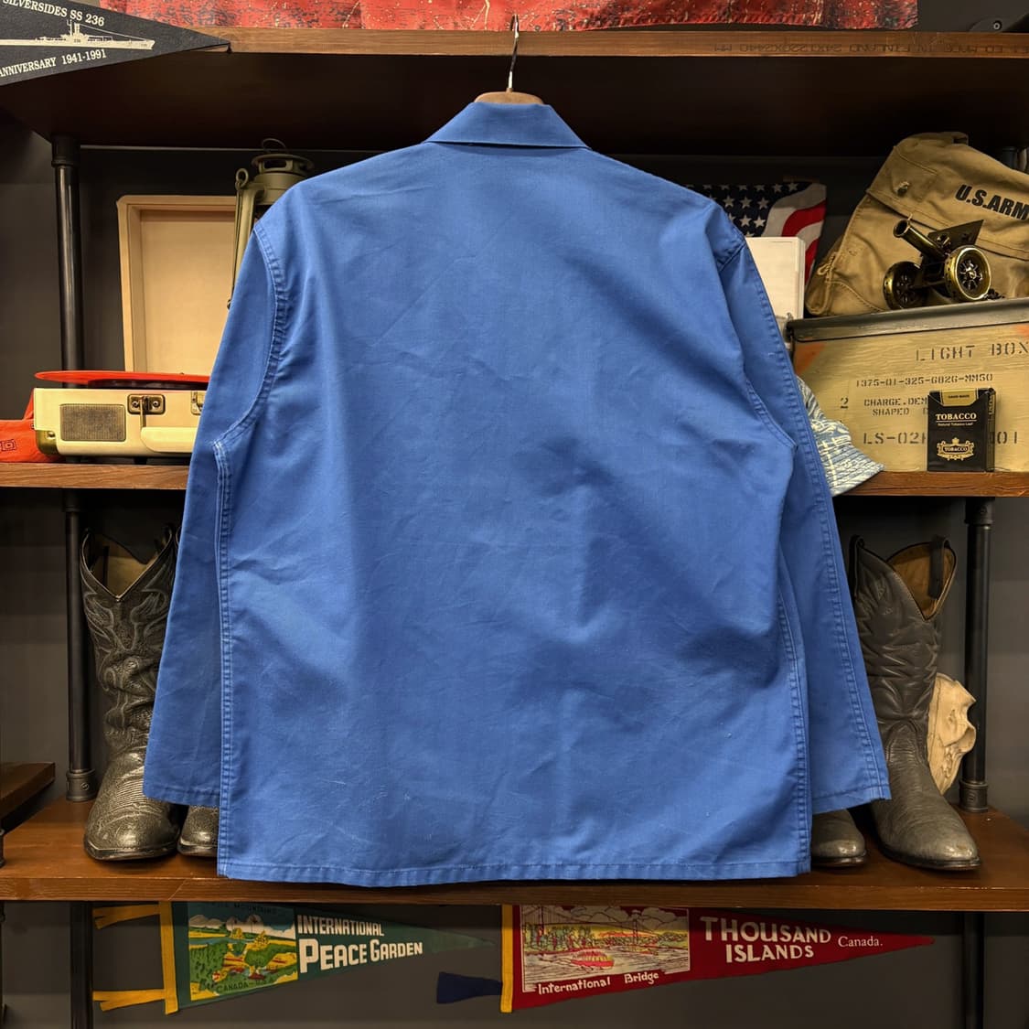 70s 소노르코 프렌치워크자켓 코튼트윌 패치포켓 사선스티치 N674 상품이미지2