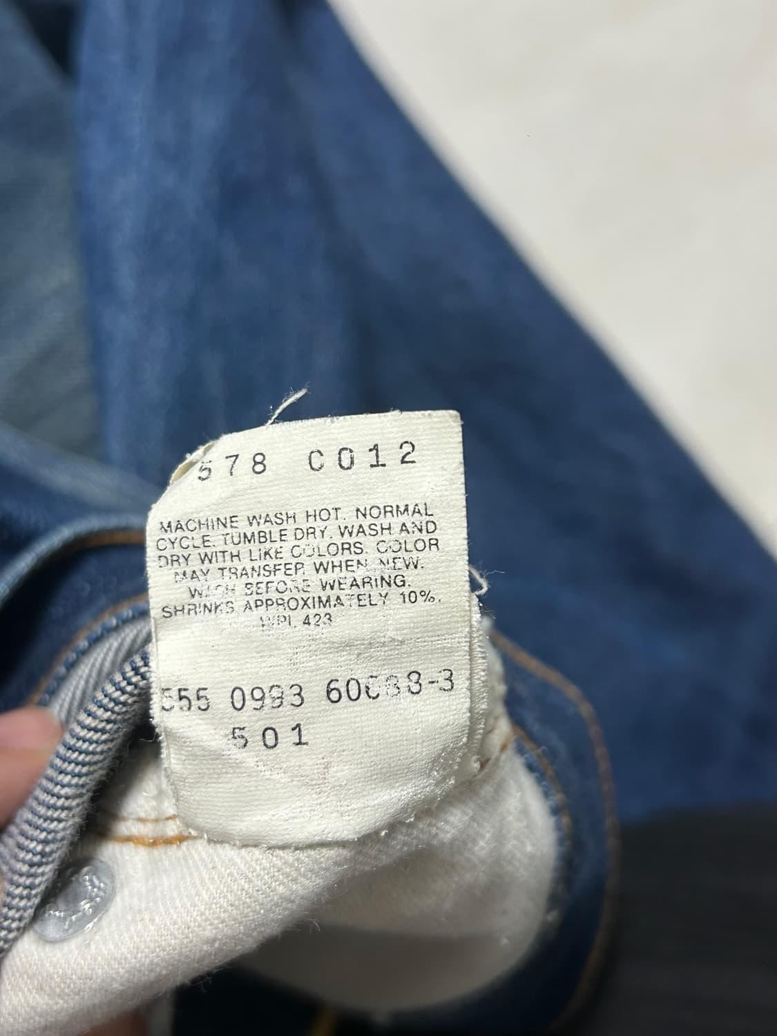 90s 리바이스 501 셀비지 발렌시아 공장 made in USA 상품이미지7