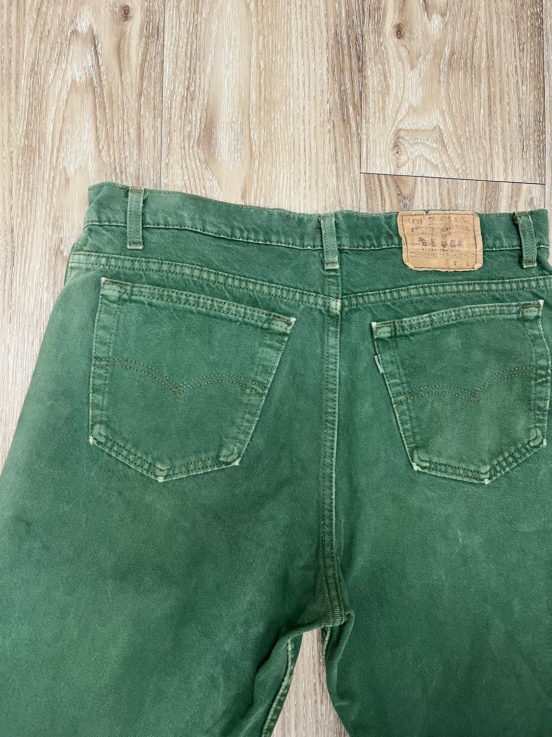 90s USA 리바이스 550 그린 청바지 34 상품이미지2