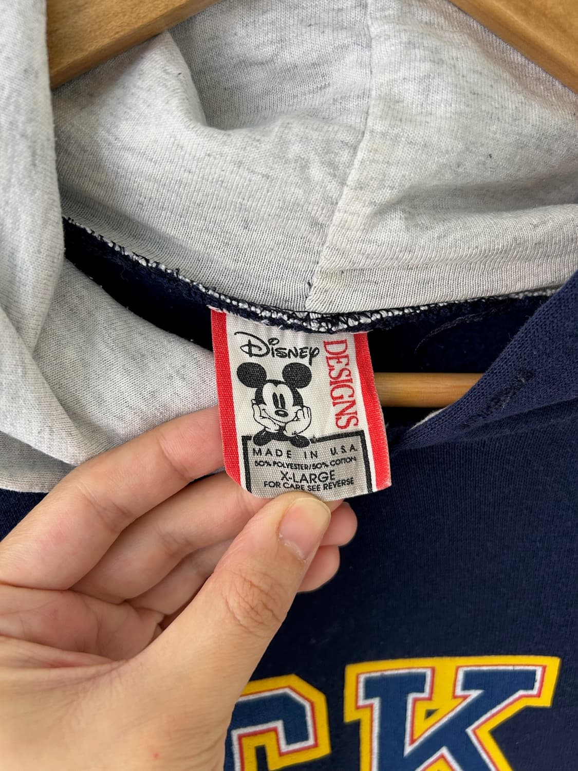 90's Mickey USA  Hoodie Sweatshirt.  상품이미지3