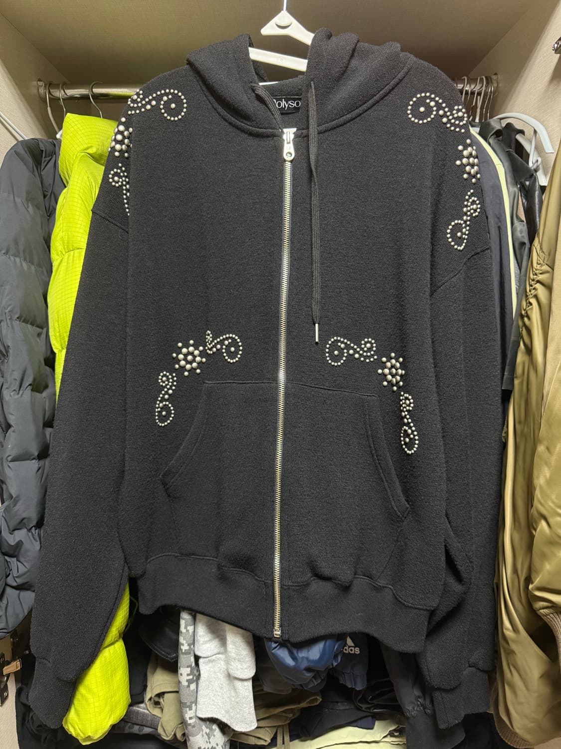 폴리수엠 후드집업 Polysooem ORNAMENT STUDDED HOO 상품이미지2