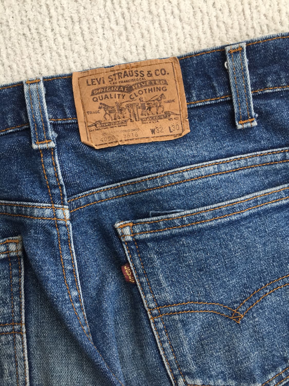 80’s 리바이스 509 레귤러 스트레이트 데님 굿에이징 상품이미지6