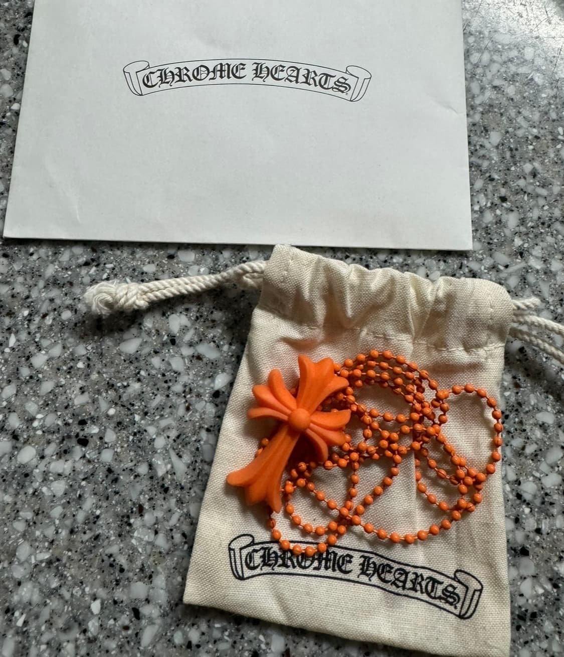 크롬하츠 CH 크로스 펜던트 실리크롬 오렌지 [ OS ] 상품이미지2