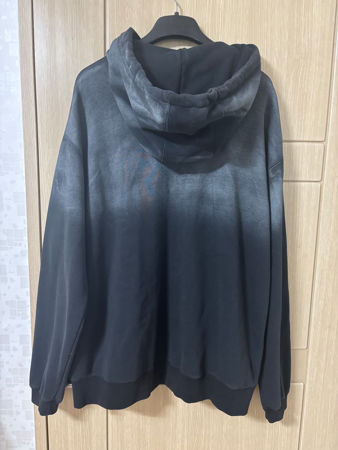 블랙아웃 빈티지워싱 집업 후드 상품이미지5