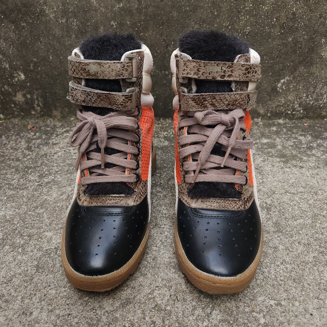 [230] 푸마 x 아트모스 스카이 웨지 퍼 힐 스니커즈 상품이미지2