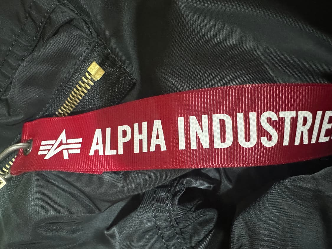 알파인더스트리 ma-1 블랙 자켓 M 상품이미지5