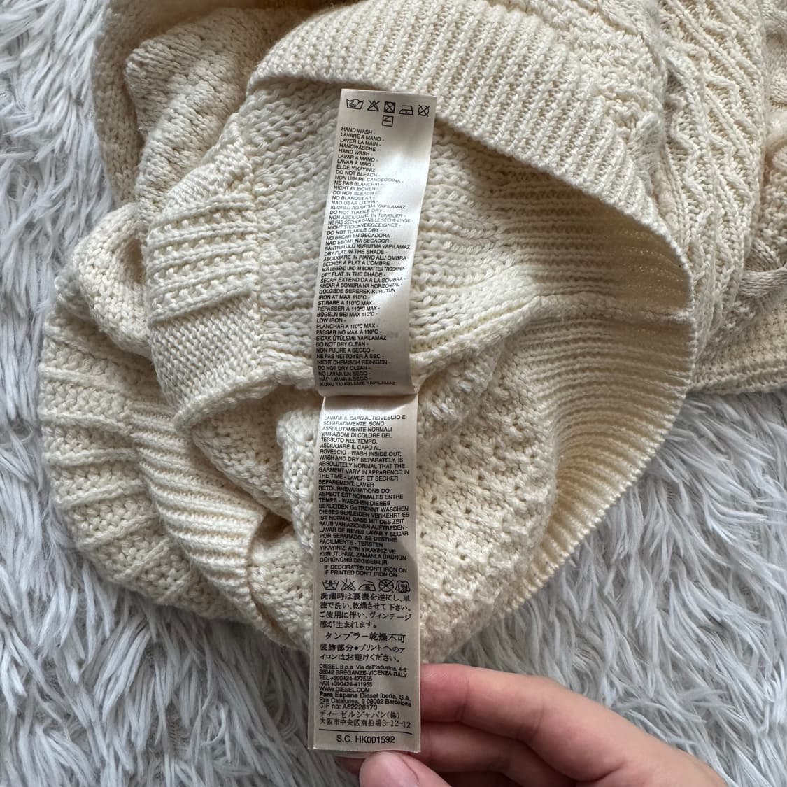 DIESEL 일본빈티지 니트 디젤 빈티지니트 디젤니트 m 44 상품이미지8