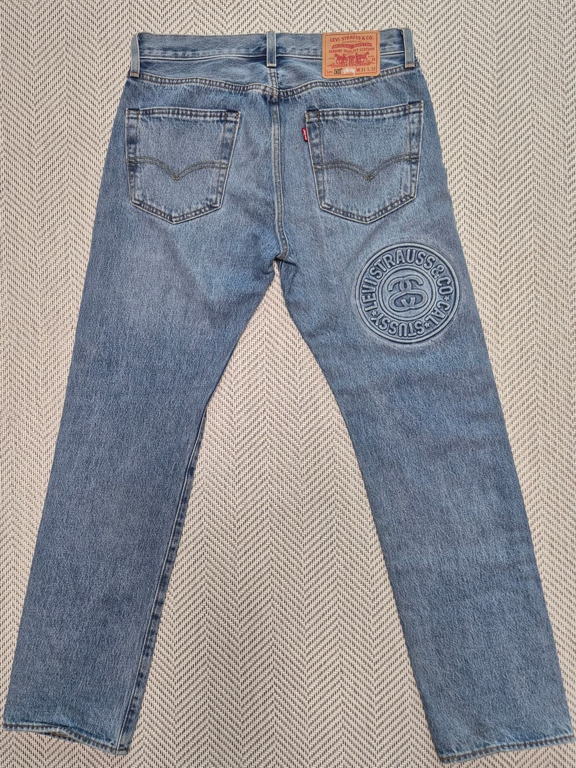 스투시 x 리바이스 엠보스드 501 진 (인디고) 상품이미지2