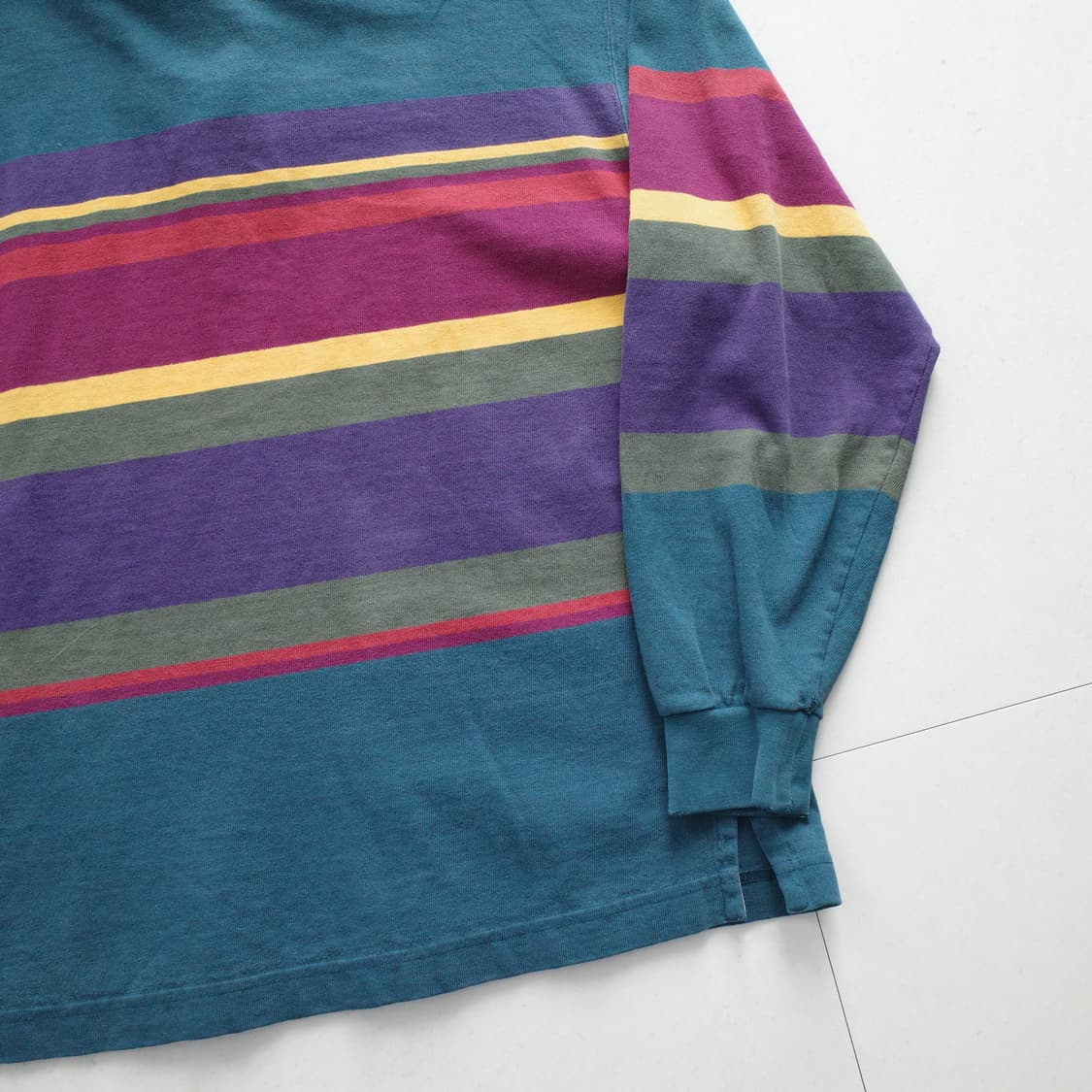 90s 빈티지 랜즈엔드(Lands' End) 럭비 셔츠 (L추천) 상품이미지10