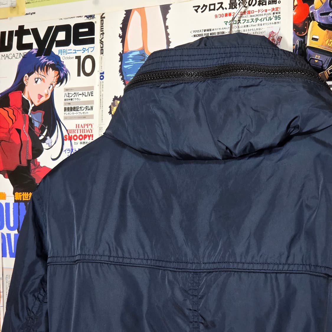 TBJ 빈티지 절개라인 네이비 바람막이 자켓 상품이미지7